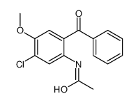 N-(2-benzoyl-5-chloro-4-methoxyphenyl)acetamide Structure