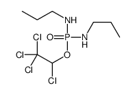 N-[propylamino(1,2,2,2-tetrachloroethoxy)phosphoryl]propan-1-amine Structure