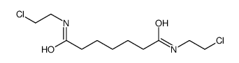 N,N'-bis(2-chloroethyl)heptanediamide结构式