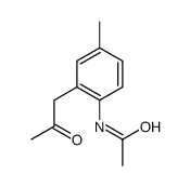 N-[4-methyl-2-(2-oxopropyl)phenyl]acetamide结构式