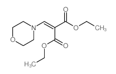 Propanedioic acid,2-(4-morpholinylmethylene)-, 1,3-diethyl ester Structure