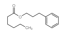 Hexanoic acid 3-phenylpropyl ester Structure