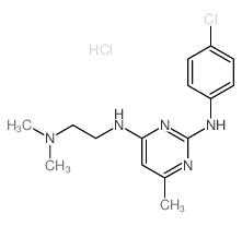 N-(4-chlorophenyl)-N-(2-dimethylaminoethyl)-6-methyl-pyrimidine-2,4-diamine Structure