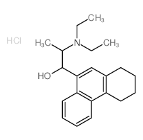 9-Phenanthrenemethanol,a-[1-(diethylamino)ethyl]-1,2,3,4-tetrahydro-,hydrochloride (1:1)结构式