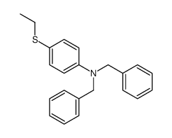 N,N-dibenzyl-4-ethylsulfanylaniline结构式