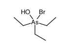 bromo-triethyl-hydroxy-λ5-arsane Structure