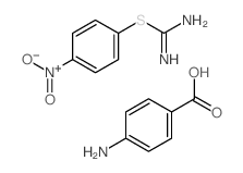 4-Aminobenzoic acid; (4-nitrophenyl)sulfanylmethanimidamide picture