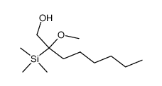 2-methoxy-2-(trimethylsilyl)octan-1-ol结构式