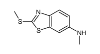 6-Benzothiazolamine,N-methyl-2-(methylthio)-(9CI) Structure