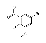 5-bromo-2-chloro-1-methoxy-3-nitrobenzene Structure