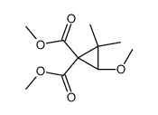 (+/-) dimethyl 2-methoxy-3,3-dimethylcyclopropane-1,1-dicarboxylate结构式
