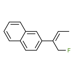 Naphthalene, 2-[1-(fluoromethyl)-1-propenyl]- (9CI)结构式