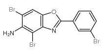 4,6-dibromo-2-(3-bromophenyl)-1,3-benzoxazol-5-amine Structure