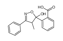 2-(5-hydroxy-4-methyl-3-phenyl-4H-1,2-oxazol-5-yl)benzoic acid结构式