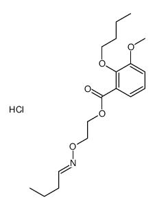 (E)-2-(2-butoxy-3-methoxybenzoyl)oxyethoxy-butylideneazanium,chloride Structure