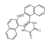 Ethanedioicacid, 1,2-bis[2-[(2-hydroxy-1-naphthalenyl)methylene]hydrazide] Structure