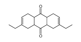 2,7-diethyl-1,4,4a,5,8,8a,9a,10a-octahydroanthracene-9,10-dione结构式