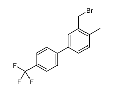 2-(bromomethyl)-1-methyl-4-[4-(trifluoromethyl)phenyl]benzene Structure