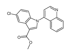 methyl 5-chloro-1-quinolin-4-ylindole-3-carboxylate结构式