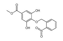 methyl 3,5-dihydroxy-4-[(2-nitrophenyl)methoxy]benzoate结构式
