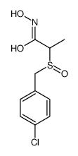 2-[(4-chlorophenyl)methylsulfinyl]-N-hydroxypropanamide Structure