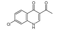 3-acetyl-7-chloroquinolin-4(1H)-one结构式