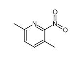 Pyridine,3,6-dimethyl-2-nitro- Structure
