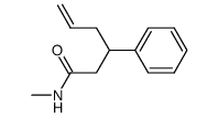 N-methyl-3-phenyl-5-hexenamide结构式