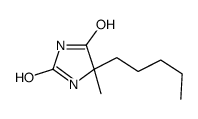 5-methyl-5-pentylimidazolidine-2,4-dione结构式