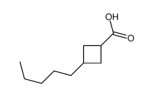 3-Pentylcyclobutanecarboxylic acid结构式