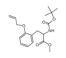 methyl 2-((tert-butyloxycarbonyl)amino)-3-(2-(2-propen-1-yloxy)phenyl)propanoate结构式