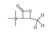 (3S,4R)-4-(trichloromethyl)-3-trimethylsilyloxetan-2-one结构式