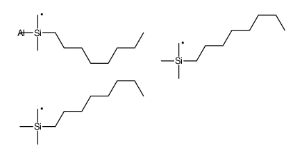 bis[[dimethyl(octyl)silyl]methyl]alumanylmethyl-dimethyl-octylsilane结构式