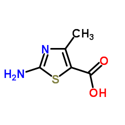 2-氨基-4-甲基噻唑-5-羧酸结构式