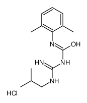 1-(2,6-dimethylphenyl)-3-[N'-(2-methylpropyl)carbamimidoyl]urea,hydrochloride Structure