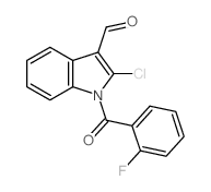 2-chloro-1-(2-fluorobenzoyl)indole-3-carbaldehyde Structure