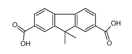 9,9-dimethylfluorene-2,7-dicarboxylic acid结构式