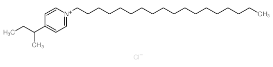 Pyridinium,4-(1-methylpropyl)-1-octadecyl-, chloride (1:1) Structure