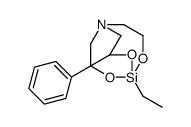 5-ethyl-3-phenyl-4,6,11-trioxa-1-aza-5-silabicyclo[3.3.3]undecane Structure