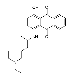 1-((4-(Diethylamino)-1-methylbutyl)amino)-4-hydroxy-9,10-anthracenedio ne structure