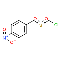 1-[[(Chloromethyl)sulfonyl]methyl]-4-nitrobenzene结构式