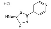 5-pyridin-4-yl-1,3,4-thiadiazol-2-amine,hydrochloride Structure