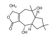 4,4a,5,6,7,7a,8,9-Octahydro-1,4,8-trihydroxy-6,6,8-trimethylazuleno[5,6-c]furan-3(1H)-one Structure