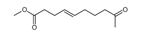 9-Oxo-(E)4-decensaeuremethylester Structure