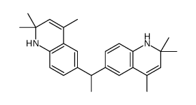 2,2,4-trimethyl-6-[1-(2,2,4-trimethyl-1H-quinolin-6-yl)ethyl]-1H-quinoline结构式