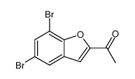1-(5,7-dibromobenzofuran-2-yl)ethanone Structure