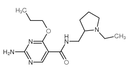 2-amino-N-[(1-ethylpyrrolidin-2-yl)methyl]-4-propoxy-pyrimidine-5-carb oxamide picture