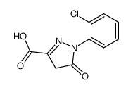 1-(2-chlorophenyl)-4,5-dihydro-5-oxo-1H-pyrazole-3-carboxylic acid结构式