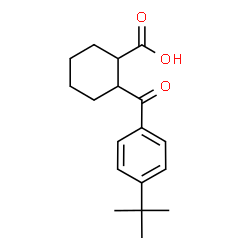2-(4-tert-Butylbenzoyl)cyclohexanecarboxylic acid结构式