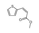 3-(thiophen-2'-yl)-(Z)-propenoic acid methyl ester Structure